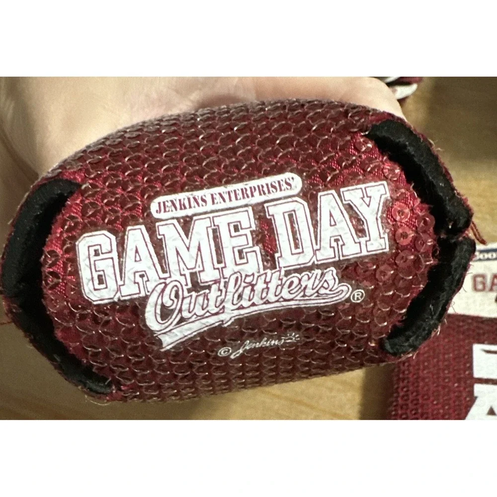 2 Texas A&M Aggies NCAA Can Coolie Koozie Coozie Football‎ Sparkle Sequin NOS
